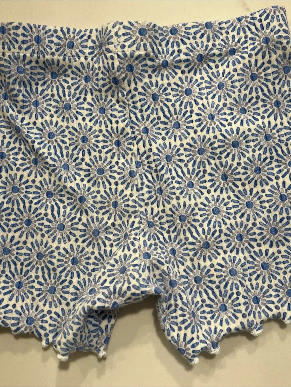 CARTERS Blue & White Floral Two-Piece Set - Size 24M